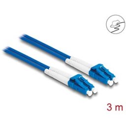 DELOCK 87921 - Fiber Optical Cable LC Duplex to LC Duplex Singlemode OS2 3 m