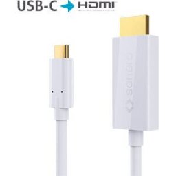 SONERO SON X-UCC011-015 - USB C plug to HDMI cable, DP mode, 4K60, 1.5 m, white