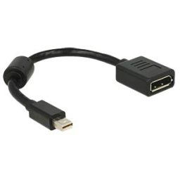DELOCK 65554 - mini DP 1.2 plug > DP jack 4K black