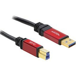 DELOCK 82756 - Delock USB 3.0 A > B plug/plug 1 m premium cable