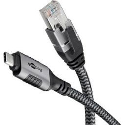 GOOBAY 70698 - Network adapter, cable, USB 3.1 type C, Gigabit Ethernet, 2 m