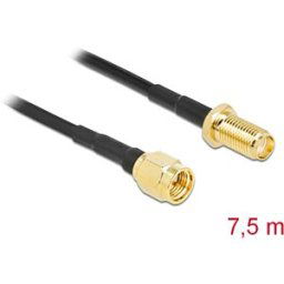 DELOCK 90448 - SMA connector to SMA socket LMR/CFD100 7.5 m