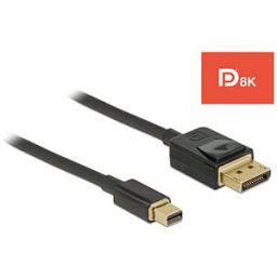 DELOCK 84927 - Mini DisplayPort > DisplayPort cable 8K 60 Hz 1 m