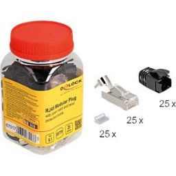 DELOCK 67017 - RJ45 modular plug, Cat.8.1, 25 pieces
