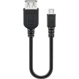 GOOBAY 95193 - USB 2.0 cable, micro B connector to A port, 0.2 m