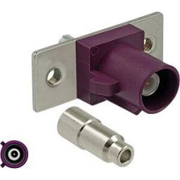 DELOCK 89819 - FAKRA D plug spring pin for soldering 2 prepunched holes