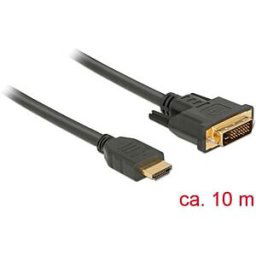 DELOCK 85657 - HDMI to DVI 24+1 cable bidirectional 10 m
