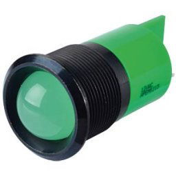 APEM APM Q22P1B G220E - Indicator LED, 220 V AC, 22 mm, FASTON, green/BlC