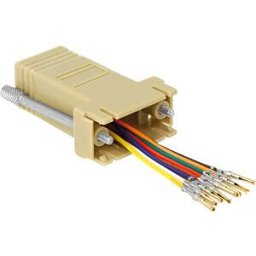 DELOCK 66164 - Adapter Sub-D 9 pin female to RJ45 female Assembly Kit grey