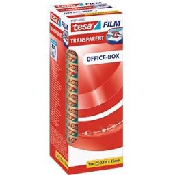 TESA 57371 - Transparent tesafilm®, 33 m x 15 mm, 10 rolls