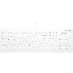 CHERRY AK-C8112U1WDE - Keyboard, USB, can be disinfected, white, QWERTZ