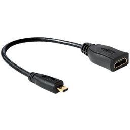 DELOCK 65391 - HDMI with Ethernet - micro D male > A female