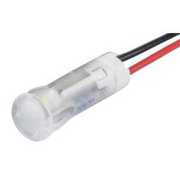 APEM APM QS83 W12 - Indicator LED, 12 V DC, 8 mm, wired, white