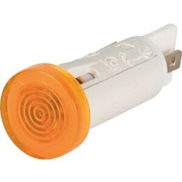 RAFI 117.1402 - Indicator, 230 V, neon bulb, 10 mm, round, yellow