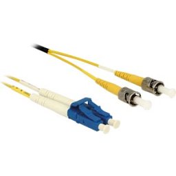 DELOCK 84690 - Fiber optic cable, LC / ST, duplex, OS2, 3 m