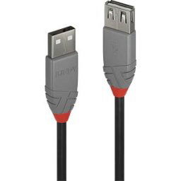 LINDY 36704 - USB 2.0 cable, USB-A connector to USB-A port, 3.0 m