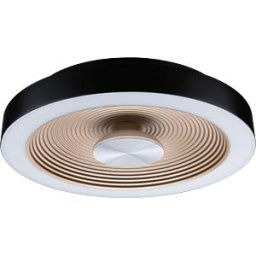 PAULMANN PLM 71178 - Volea ceiling light, 18 W, 2120 lm, 3000 K, round, black/gold