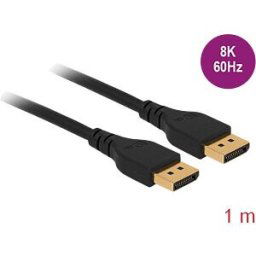 DELOCK 85909 - DisplayPort 1.4 cable, ma. > ma., 8K@60Hz, 1 m
