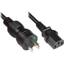 GOOD CONNECTIONS GC P4930-S010 - Power cable, US plug, type b, HOSPITAL GRADE, 1 m, bk, C13
