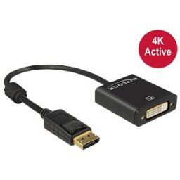 DELOCK 62599 - DisplayPort 1.2 plug > DVI 24+5 socket, black