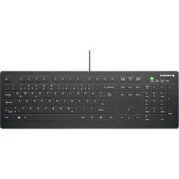 CONTOUR AK-C8112USBDE - Keyboard, USB, IP68, can be disinfected, black, QWERTZ