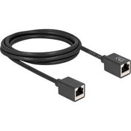 DELOCK 90331 - Extension, Cat.6a, socket / socket, S/FTP, 2m, black