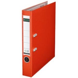 LEITZ 10155020 - Leitz 180° Lever Arch File Plastic, light red