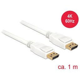 DELOCK 84876 - DisplayPort 1.2 cable, connector > connector, 4K@60 Hz, 1 m