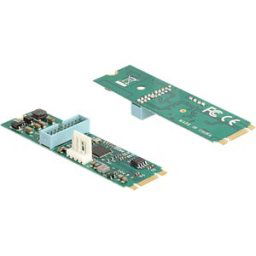 DELOCK 61065 - M.2 Key B+M > 2 x external USB 3.0 A, 50 cm cable