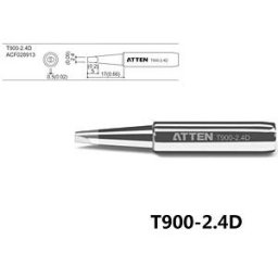 ATTEN T900-2,4D - Soldering tip, 2.4 mm, pencil-shaped, straight