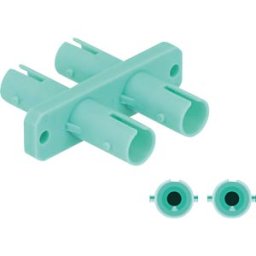 DELOCK 87936 - FO coupling ST / ST duplex, aqua