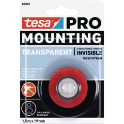 TESA 66965-0 - tesa mounting tape PRO transparent, 1.5 m x 19 mm