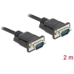 DELOCK 86574 - Serial cable, RS-232, connector/connector, 2 m