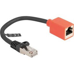 DELOCK 88197 - RJ45 Device Protection Adapter Cat.6A S/FTP 20 cm (Break Away Ad