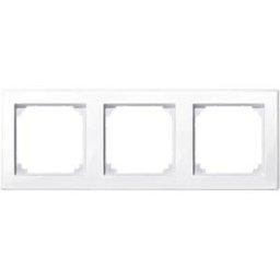 MERTEN EL MS 478325 - M-SMART frame — 3-gang, active white, glossy
