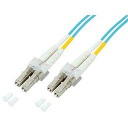 EFB-ELEKTRONIK O0312.7,5 - Duplex Jumper LC-LC 50/125µ, 7,5 m, OM3, aqua