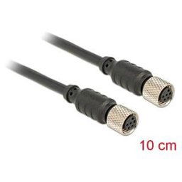 DELOCK 12689 - M8 Sensor- / Actuator Cable 6 Pin Female to 6 Pin Female