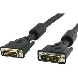 TECHLY ICOC-DVI-8100F - DVI monitor cable DVI 24+1 male connector, Dual Link, ferrite, 2