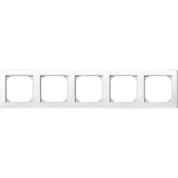 MERTEN EL MS 478519 - M-SMART frame — 5-gang, polar white, glossy