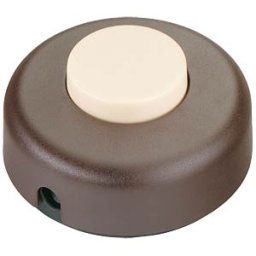 INTER BÄR GMBH TZS-2 BB - Foot-operated in-line switch, 2(1)A-250 V, 1-pin OFF