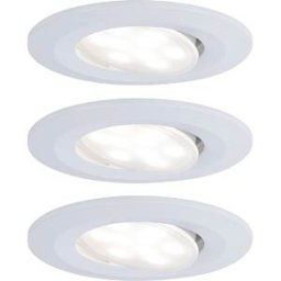 PAULMANN PLM 99927 - Calla recessed light, 6 W, 4000 K, 30°, round, white, set of 3
