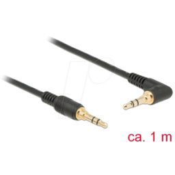 DELOCK 85566 - Jack Cable 3.5 mm angled 1 m