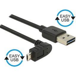 DELOCK 83848 - Cable EASY-USB 2.0-A male>Micro USB 2.0 m. angled u/d 0.5 m