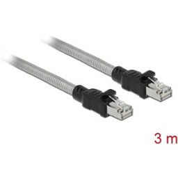 DELOCK 80110 - RJ45 Cable Cat.6A U/FTP with metal jacket 3 m