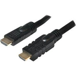 LOGILINK CHA0025 - HDMI cable, A/M to A/M, 4K/30 Hz, amplifier, black, 25 m