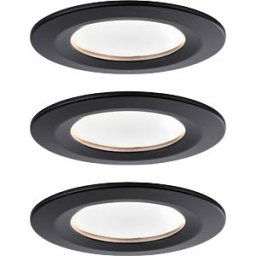 PAULMANN PLM 94473 - Recessed light Nova Coin, 3x 6,5 W, 460 lm, 2700 K, matt black