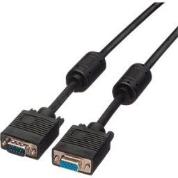 ROLINE 11045352 - VGA monitor cable, 15-pin, extension, ferrite, 2 m
