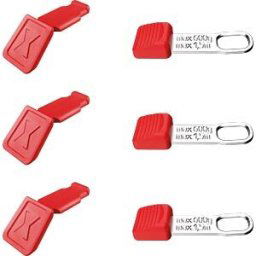KNIPEX KN 00 63 06 TCR - 3x: ColorClip red + TetheredTool Clip