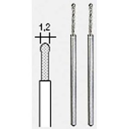 PROXXON 28230 - Diamond-coated, spherical grinding pins, 1.2 mm, pack of 2