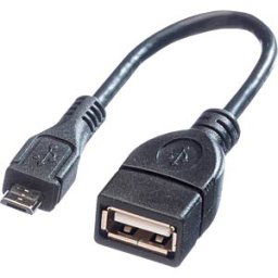 VALUE 11998311 - USB 2.0 cable, Micro USB-B connector to USB-A port, 15 cm